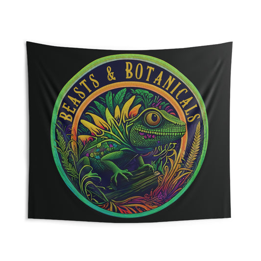 Beasts & Botanicals Logo Tapestry